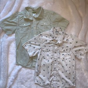 Boy’s Button Down SS Shirts Lot of 2